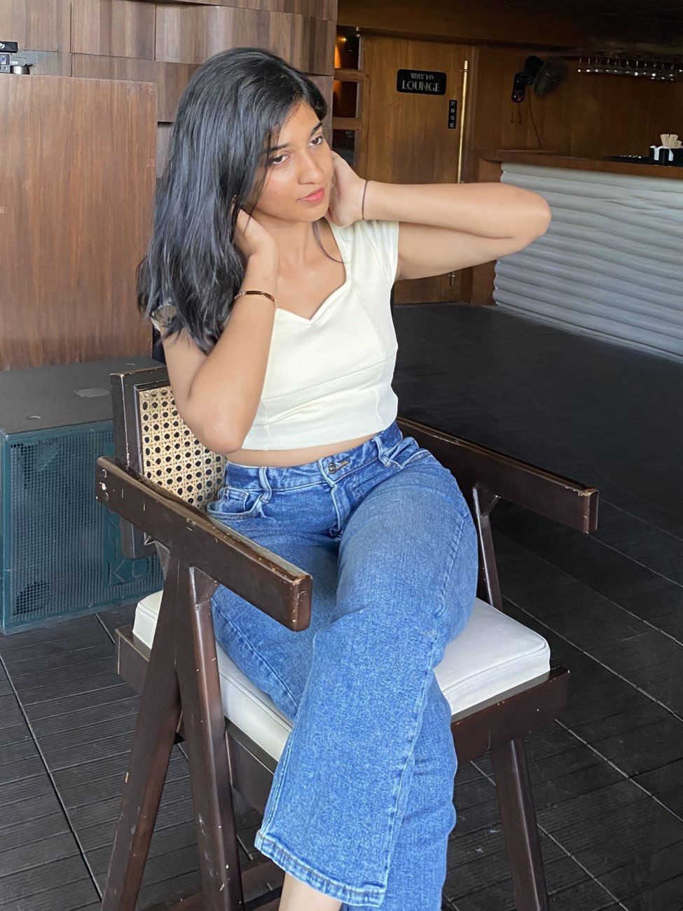 Cream and denim lounge session